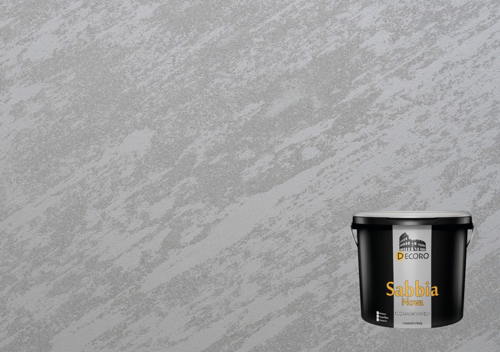 Sabbia Nova (Сабия Нова) декоративное покрытие (эффект блестящий песок). Опако